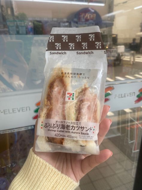 Japan Convenience Store Food, Aesthetic Convenience Store, Japan Convenience Store, 7 11 Food, Convenience Store Food, Shrimp Sandwich, Aesthetic Breakfast, Store Food, Japan Food