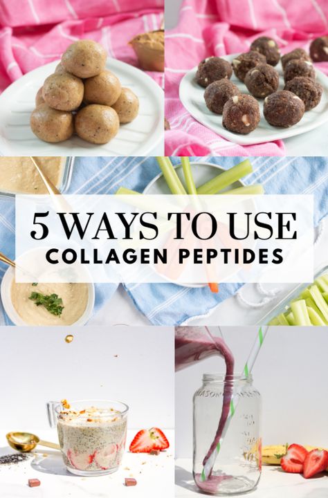 Collagen Peptides Protein Balls, Collagen Protein Powder Recipes, Ways To Use Collagen Powder, Recipes Using Collagen Powder, Vital Proteins Collagen Recipes, Collagen Peptides Recipes, Smoothie Meals, Collagen Powder Recipes, Peptides Benefits