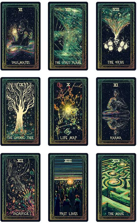 Aesthetic Tarot Cards, Oracle Cards Aesthetic, Tarot Deck Design, Tarot Deck, Oracle Deck, Best Tarot Decks, Prisma Visions Tarot, Tarot Deck Collection, Tarot Business