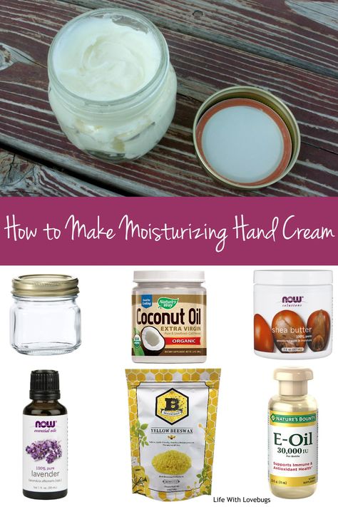 With just a few natural ingredients, you can make a moisturizing hand cream to soothe dry skin. Enjoy this recipe, and the savings by making yourself! Diy Body Cream, Hand Cream Recipe, Hand Cream Homemade, Diy Hand Cream, Diy Lotions, Moisturizing Hand Cream, Natural Hand Cream, Skincare Recipes, Now Essential Oils