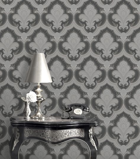 Black And Silver Wallpaper New Rasch Sassari Damask Black Silver Of Black And Silver Wallpaper Black And Silver Wallpaper New Rasch Sassari Damask Black Silver Of Black And Silver Wallpaper Check more at https://allwoodships.com/black-and-silver-wallpaper-new-rasch-sassari-damask-black-silver-of-black-and-silver-wallpaper/ Black Damask Wallpaper, Black And Silver Wallpaper, Hanging Wallpaper, Damask Style, 1 Wallpaper, Silver Wallpaper, Battlefield 1, Style Wallpaper, How To Hang Wallpaper