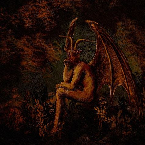 Lucifer resting by Arte-Di-Maleficia on DeviantArt Alchemy Art, Friends Art, Horror House, Occult Art, Gothic Aesthetic, Dark Star, Demon Art, Old Paintings, Angel Art