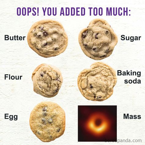 25 Of The Funniest Reactions To The First Ever Image Of The Black Hole Cookie Troubleshooting, Cookies Banane, Toll House, Perfect Cookie, Baking Flour, Baking Tips, Super Smash Bros, Chocolate Chips, Top Pick