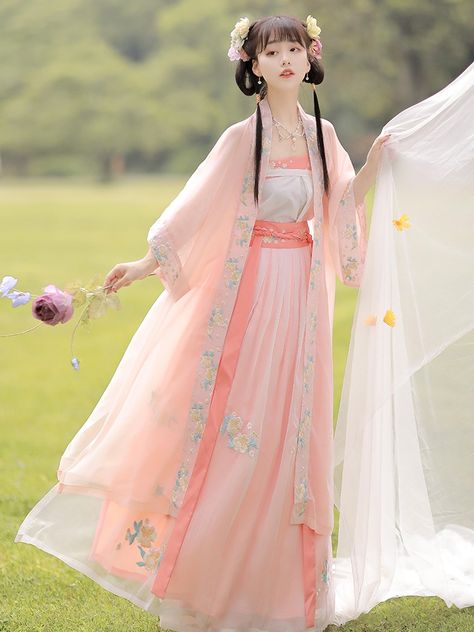 Chinese Dress Traditional, China Traditional Dress, Song Dynasty Hanfu, Woman Song, Hanfu Pattern, Hanfu Skirt, Hanfu Style, Hanfu Women, Chinese Princess Dress