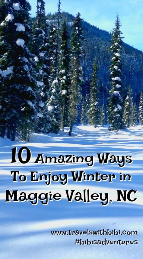 10 Amazing Ways To Enjoy Winter in Maggie Valley, NC Maggie Valley North Carolina Winter, Winter Travel Ideas, North Carolina Winter, Maggie Valley North Carolina, Unique Adventures, Ski Christmas, Maggie Valley Nc, Mountain Trip, London Big Ben