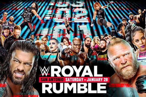 The 2023 WWE Royal Rumble has already broken a Royal Rumble record two months before the event even takes place. The upcoming WWE Royal Rumble event, which will be held in the AlamoDome of San Antonio, Texas, has broken the company's record for the largest gate in the 36-year history of the Royal Rumble event. Previously, the record was set in 2017 that year, WWE announced that 52,020 fans jam-packed the AlamoDome that year. Tickets for next year's Royal Rumble event went on sale recently and ha Wwe Royal Rumble 2023, Royal Rumble 2023, Wwe Survivor Series, Wwe Royal Rumble, Wrestling Shirts, Survivor Series, Kevin Owens, Vince Mcmahon, Full Match