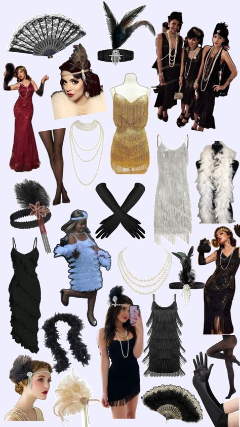 1920s Themed Party Outfit, 1920s Party Outfit, Roaring 20s Outfit, Roaring 20s Party Outfit, Gatsby Sweet 16, Great Gatsby Outfit, Roaring 20s Birthday Party, Old Hollywood Party, Roaring 20s Birthday