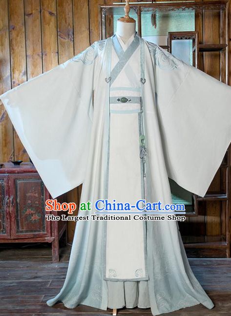 Chinese Traditional Cosplay Taoist Costumes Ancient Nobility Childe Swordsman Clothing for Men Ancient China Clothing Men, Chinese Robes Men, Ancient Chinese Clothing Men, Chinese Traditional Dress Men, Chinese Traditional Clothing Men, Chinese Men's Clothing, Ancient Korean Clothing, Chinese Clothing Traditional, Chinese Princess Dress