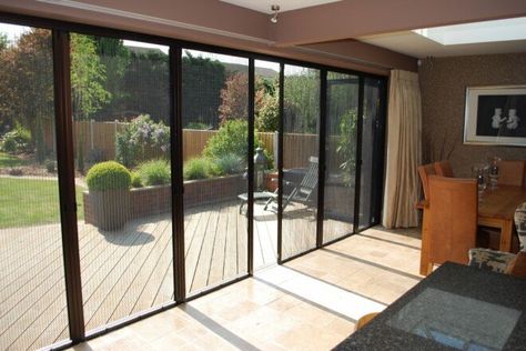 Custom Designed Insect Screens | Grants Blinds Bifold Patio Doors, Net Door, Exterior Door Designs, Window Mesh Screen, Mosquito Screen, Fiberglass Windows, Interior Exterior Doors, Insect Screening, Screen House