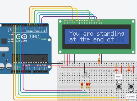 Create a Choice-based Text Adventure Game With Tinkercad Circuits : 6 Steps (with Pictures) - Instructables Tinkercad Circuits, Choose Your Own Adventure Books, Adventure Books, Computer Projects, Choose Your Own Adventure, Midnight Snack, Academic Validation, Interactive Installation, Data Structures