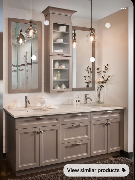 Credenza Liberty, Sleek Bathroom, Bathroom Vanity Designs, Double Sinks, Bathroom Redesign, Master Bath Remodel, Vanity Design, Bathroom Remodel Designs, Bathroom Remodel Shower