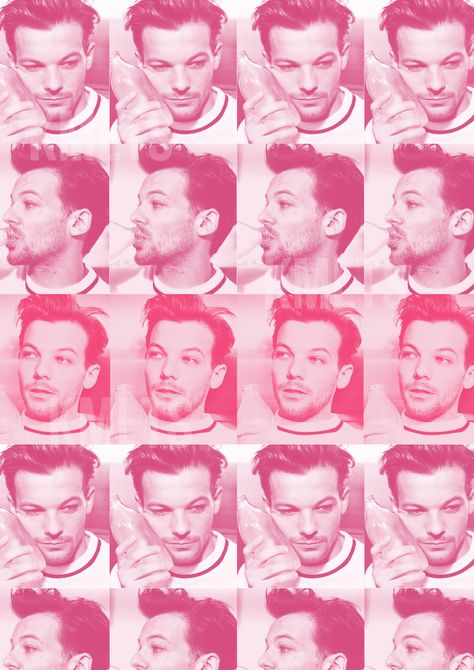 Louis Tomlinson Wallpaper, Pink Mosaic, Photo Bookmarks, Heart Collage, Harry Styles Poster, Future Wallpaper, Pink Posters, Feminine Art, Harry Styles Photos