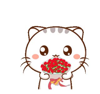 Cutie Cat-chan, Cat Animated, Cutie Cat, Soft Cat, Chibi Cat, Flowers Gif, Cute Cartoon Images, Cute Funny Babies, Gif Animation