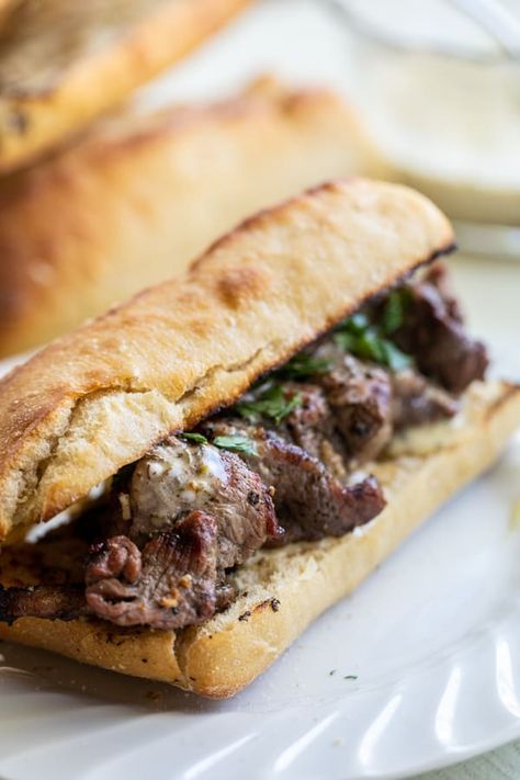 Lamb Sandwich, Italian Rolls, Marinated Lamb, Popular Appetizers, Hoagie Rolls, Grilled Bread, Grilled Lamb, Sub Sandwiches, Sandwich Recipe