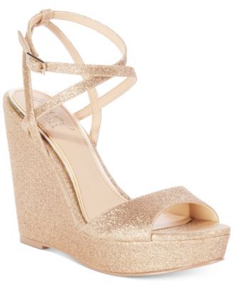 Gold Wedge Heels, Jewel Badgley Mischka, Gold Wedges, Wedding Pic, Badgley Mischka Shoes, Evening Sandals, Studded Heels, Flip Flop Shoes, Evening Shoes