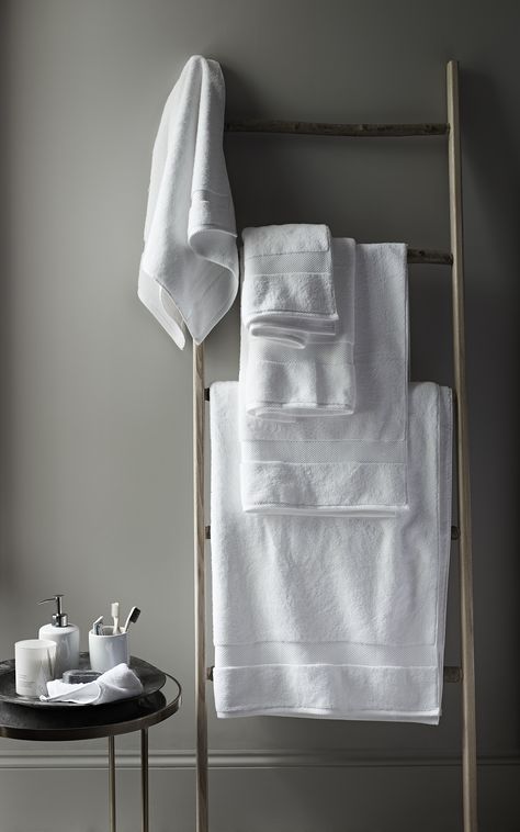 @sainsburys Autumn / Winter & Christmas 2016   At the heart of our home offering is a collection of premium home essentials. With a focus on delivering the utmost quality at better-than-high-street prices whilst staying true to Sainsbury's design credentials. #sainsburyshome Serene Bathroom, Hotel Inspiration, Egyptian Cotton Towels, Bath Towels Luxury, Gorgeous Bathroom, Black F, Bathroom Accessories Sets, Hotel Bathroom, Modern Shower