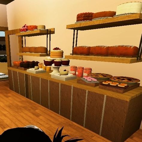 #bloxburg #build Bloxburg Bakery, Bloxburg Cafe, Game House, Bloxburg Houses, Decal Codes, Cafe Shop Design, Cafe Ideas, Bloxburg Decal Codes, Cafe Shop