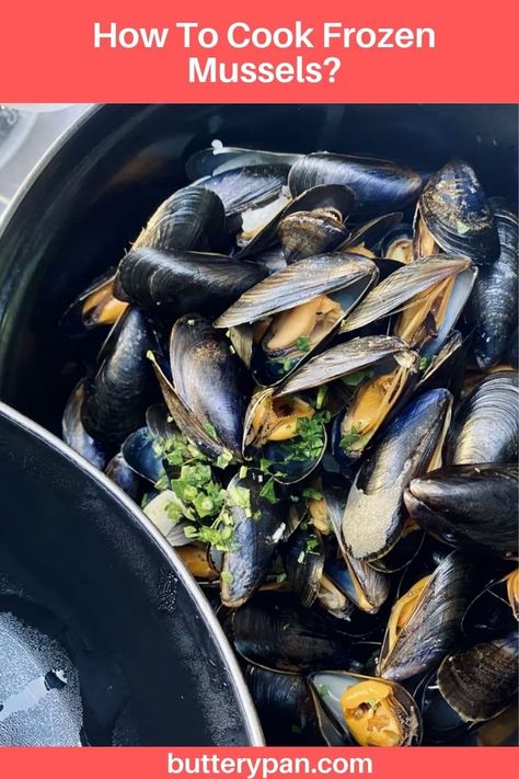 Steamed Mussels And Clams, How To Cook Frozen Mussels, Frozen Mussels Recipe, Cooking Mussels, Frozen Bag, Steamed Mussels, Mussels Recipe, Stuffed Shells Recipe, Fun Lunch