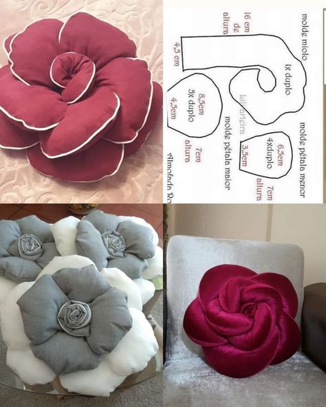 Sewing Pillows Ideas, Diy Bags No Sew, Learn Sewing, Diy Bouquet Wrap, Pillows Decorative Diy, Making Fabric Flowers, Boho Crafts Diy, Pillow Crafts, Crochet Cushion Cover