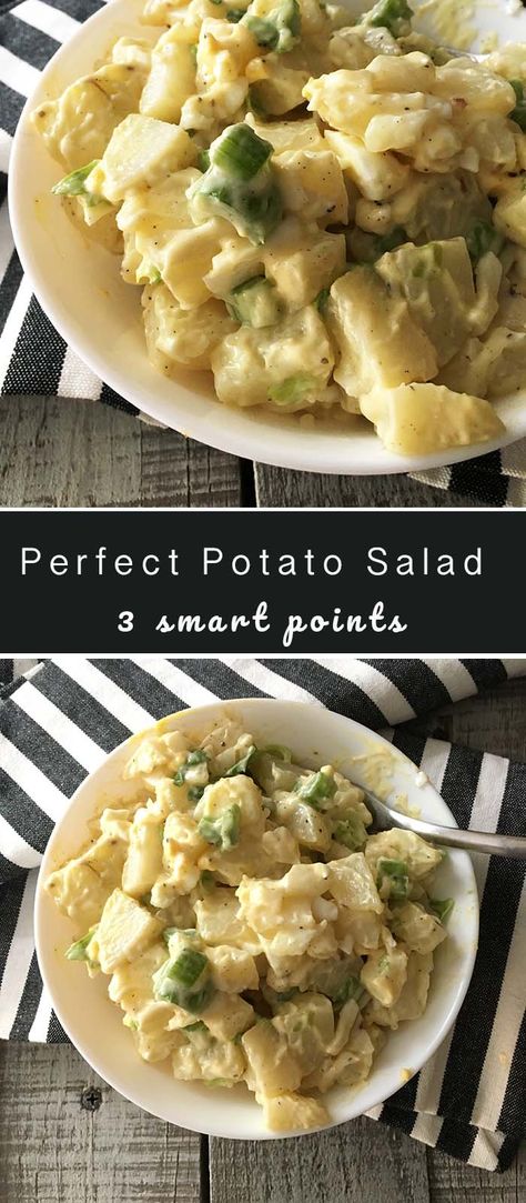 Ww Potato Salad, Low Calorie Potato Salad, Weight Watchers Potato Salad, Ww Potato Recipes, Weight Watchers Potato Recipes, Potato Salad With Miracle Whip, Basic Potato Salad Recipe, Basic Potato Salad, Ww Sides