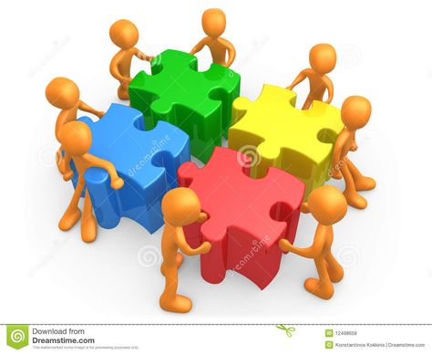 Team Effort. 3d people pushing four jigsaw puzzle pieces #Sponsored , #Advertisement, #AD, #Effort, #puzzle, #pieces, #Team Music Ministry, Management Styles, Team Effort, Corporate Training, Task Management, Circle Time, Operations Management, Clipart Black And White, Executive Director