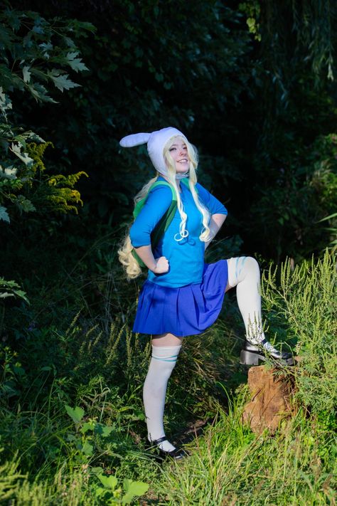 Fionna The Human 💚💙 Fionna The Human, Cosplay Photoshoot, Zodiac Sign Fashion, Adventure Time, A Photo, Take That, Human, Halloween