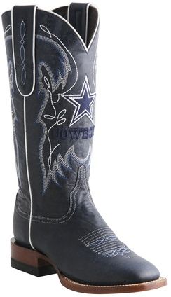 Lucchese Boots | Dallas Cowboys Women's Boots | Bev | Navy in Goat #LuccheseBoots    #DallasCowboys Dallas Cowboys Boots, Dallas Cowboys Shoes, Cowboys Boots, Dallas Cowboys Women, Cowboy Stuff, Cowboy Shoes, Lucchese Boots, Dallas Cowboy, Cowboy And Cowgirl