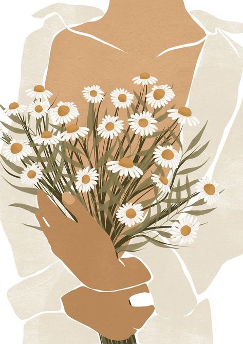 Happy Icon Aesthetic, Daisy Printable, 달력 디자인, Spring Wall Art, Favourite Season, Seni Dan Kraf, Contour Drawing, Wall Art Etsy, Illustration Art Girl