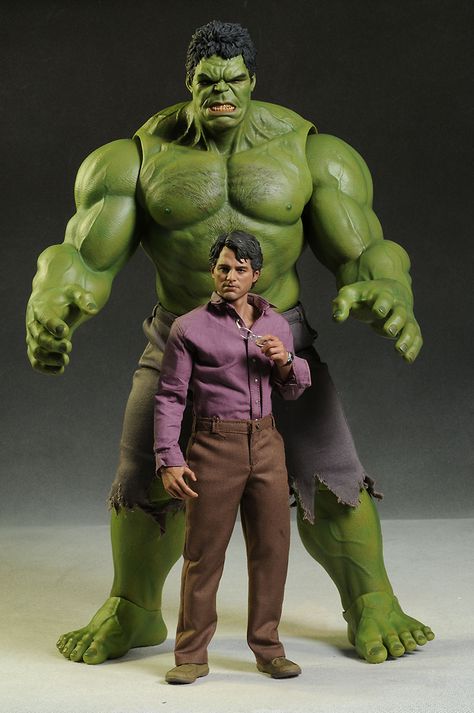 Bruce Banner The Avengers sixth scale action figure by Hot Toys Hot Toys Action Figures, Banner Hulk, Bruce Banner Hulk, Hulk Art, Marvel Figure, The Incredible Hulk, Marvel Action Figures, Marvel Toys, Hulk Marvel