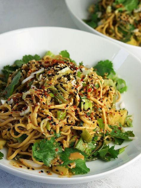 Sesame Cucumber Noodles, Sesame Pasta Salad, Seasame Noodles, Meatless Dinner Recipes, Salad With Sesame Ginger Dressing, Cucumber Noodle Salad, Sesame Noodle Salad, Traditional Ramen, Sesame Noodle