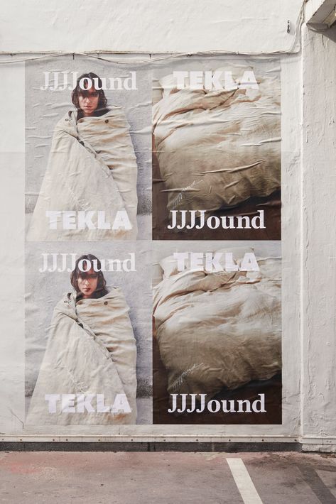 High-quality, open-weave linen, reinterpreted in a limited-edition Taupe colourway in collaboration with JJJJound. Linen Branding, Pop Photoshoot, Wild Posting, Store Photography, Street Posters, Street Poster, Eyewear Campaign, Brand Photography Inspiration, Brand Pop