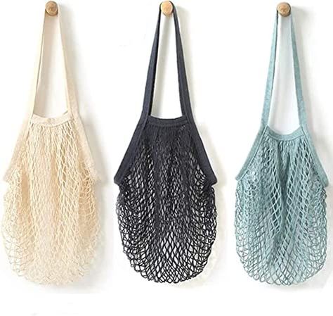 Amazon.com: YOYI YOYI Reusable Produce Bags Cotton Mesh Grocery Bags,Washable Portable Vegetable Bag, 100% Cotton Mesh String Organizer Shopping Bag Handle Net Tote(3 Piece) : Home & Kitchen Vegetable Bag, Reusable Produce Bags, Foldable Bag, Produce Bags, Net Bag, String Bag, Reusable Shopping Bags, Eat Healthy, Reusable Grocery Bags