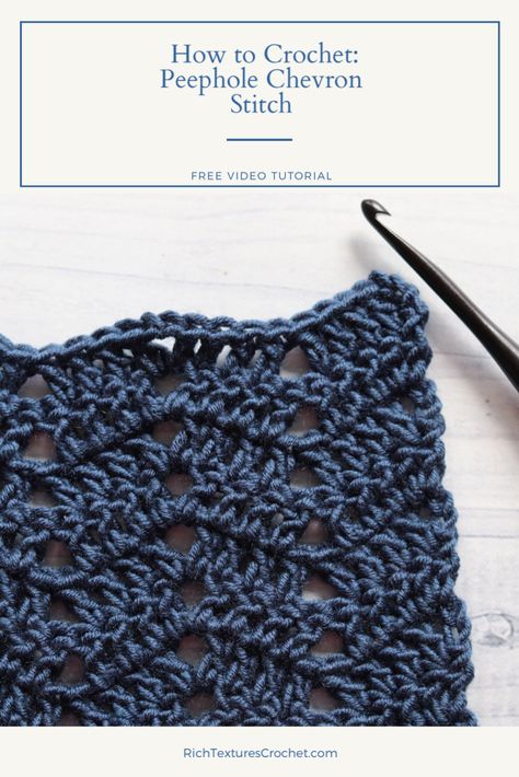 Peephole Chevron Crochet Free Pattern, Crochet Chevron Stitch, Chevron Stitch Crochet, School Crochet, Crochet Chevron, Loom Crochet, Crochet Butterfly Pattern, Chevron Scarves, Chevron Crochet