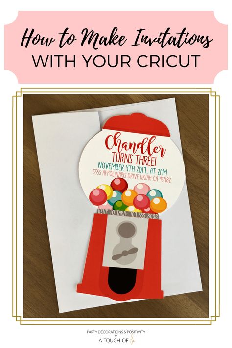 Kids Party Invitations Cricut, Invitations Made With Cricut, Cricut Invitations Diy Birthday, How To Make Invitations With Cricut, Cricut Party Invitations, Invitations Cricut, Cricut Invitations, Make Birthday Invitations, Make Your Own Invitations