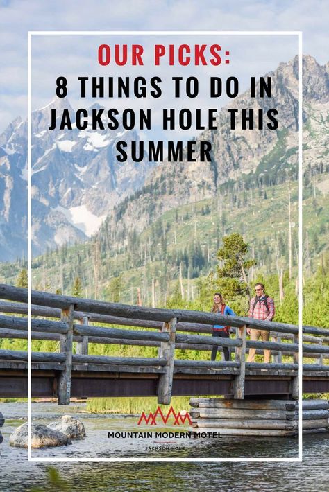 Jackson Hole is an outdoor adventurer’s playground. From hiking and biking to floating and fishing, there is no end to the activities that Jackson Hole and the surrounding areas provide during the warm summer months. So this summer, try something new or pursue an old passion and make unforgettable memories in an unmatched destination. Hit … Jackson Hole Wyoming Summer, Jackson Hole Summer, Modern Motel, Jackson Hole Vacation, Wyoming Trip, Summer Vacation Activities, Wyoming Vacation, Yellowstone Vacation, Jackson Hole Wy