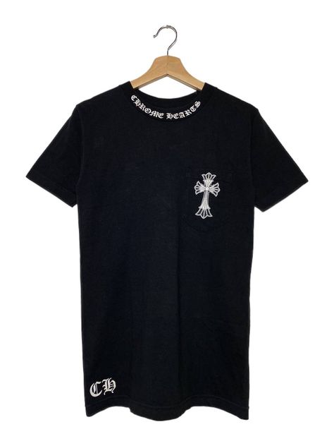 Chrome Hearts Tshirt, Heart Tshirt, Big Cross, Cross Neck, Heart Top, Men's Tops, Chrome Hearts, Fresh Start, Pocket Tee