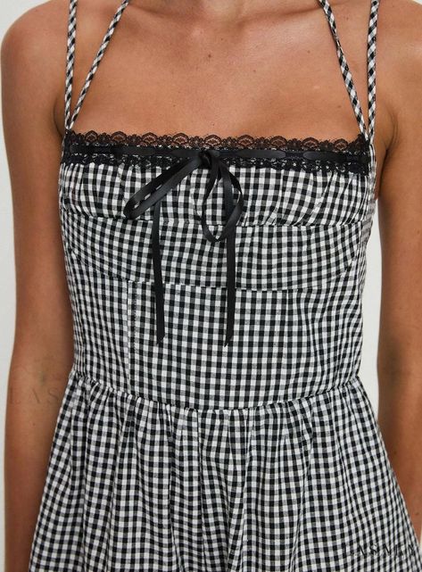 Lasaky - Stylish Trynia Romper in a Timeless Black and White Gingham Pattern Black And White Gingham, Gingham Pattern, Fleece Dress, Dress Black And White, Cotton Romper, Romper Outfit, Outerwear Outfit, Loungewear Sets, Gingham Print