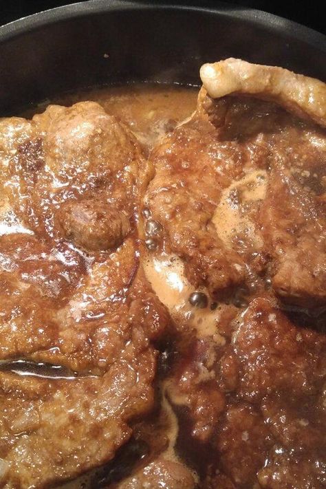 How To Cook Pork Steaks On The Stove, Pork Steaks In Cast Iron Skillet, Boston Pork Steak Recipes, Pork Steak And Cabbage Recipes, Fried Pork Steak Recipes Skillet, Pork Steak And Rice Recipes, Slow Cooker Pork Steaks Recipes, Braised Pork Steaks, Pork Loin Steak Recipes Simple