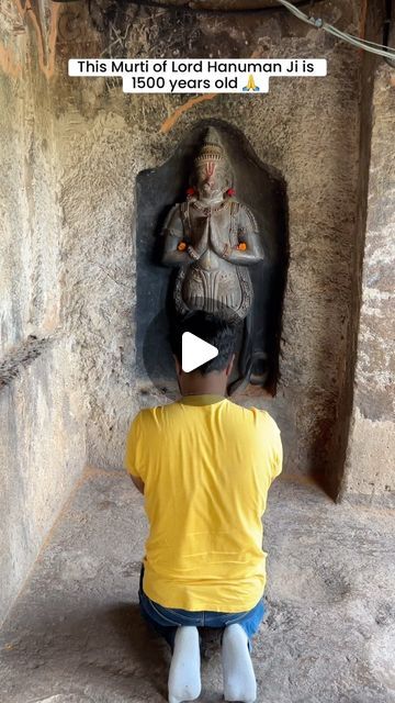 My Yellow Plate on Instagram: "1500 Years Old Murti of Lord Hanuman Ji. Jai Bajrang Bali. 🙏

📍Undavalli Caves, Guntur, Andhra Pradesh - The Hanuman ji statue at Undavalli Caves in Andhra Pradesh is 1500 years old. It’s carved right into the rocks of the caves and dates back to 5-6th Century. 

When you visit the caves, you can feel the peaceful and special vibe, and this statue of Hanuman ji makes the place even more magical. Many people come here to see it, and it’s like a treasure that connects us to the past and our rich culture. The statue stands there, reminding everyone about the power of faith, history, and the beauty of our traditions. 

Jai Shri Ram. Jai Hanuman 🙏

#incredibleindia #india #andhrapradesh #hanuman #lordhanuman #hanumanji #jaishriram #ramji #ram #jaishreeram #indi Jai Bajrang Bali, Jai Shri Ram, Yellow Plates, Jai Hanuman, Hanuman Ji, Shri Ram, Lord Hanuman, Come Here, Andhra Pradesh