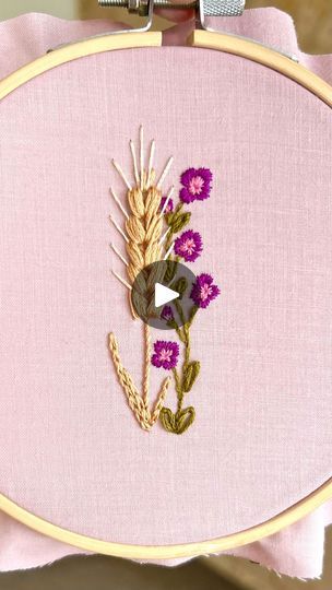 Wheat Embroidery Pattern, Wheat Embroidery, Embroidery Stitch, Flowers Embroidery, Embroidery Cross Stitch, Embroidery Cross, Embroidery Pattern, Embroidery Stitches, Wheat