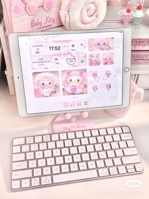 #school #pink #white #note #notes #notebook #cutenotebook #hellokitty #ipad #bag #schoolbag #japan #japanese #cute #kawaii #korea #korean #sleepy #cozy #plushy #muji #room #blue #airpods #ramen #switch #bag #totebag #binder #girl #girly #itgirl #thegirl #kpop #newjeans #bts #wonyoung #wonyoungism #ive Pink Aesthetic Pictures, Cute Tech, Ipad Essentials, Cute Ipad Cases, Retro Gadgets, Baby Pink Aesthetic, Pink Life, The Color Pink, Gaming Room Setup