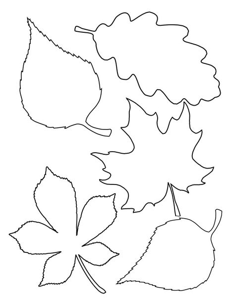 Maple Leaf Template, Leaf Template Printable, Fall Leaf Template, Fall Leaves Coloring Pages, Fall Garlands, Printable Leaves, Leaf Cutout, Fall Leaf Garland, Leaf Stencil