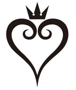 Kindom Hearts Tattoos, Kingdom Hearts Design, Kingdom Hearts Crown, Kingdom Hearts Logo, Kingdom Hearts Tattoo, Kingdom Hearts Games, Hearts Png, Idee Cricut, Kingdom Hearts Art