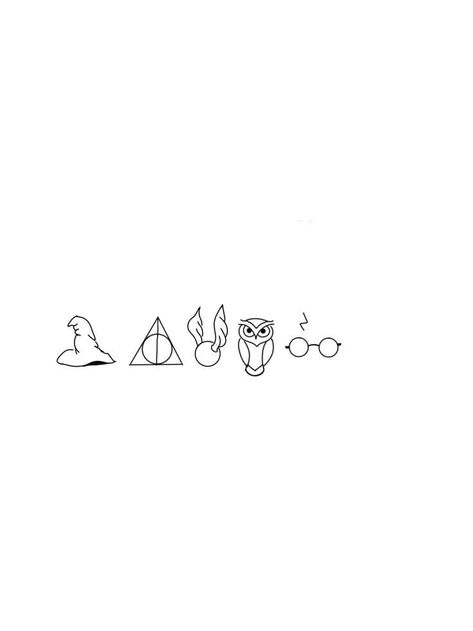 Simplistic Harry Potter Tattoo, Small Tattoo Harry Potter, Harry Potter Doodles Easy, Minimalist Harry Potter Tattoo, Subtle Harry Potter Tattoo, Harry Potter Tattoos Minimalist, Harry Potter Doodles, Tiny Harry Potter Tattoos, Harry Potter Symbols