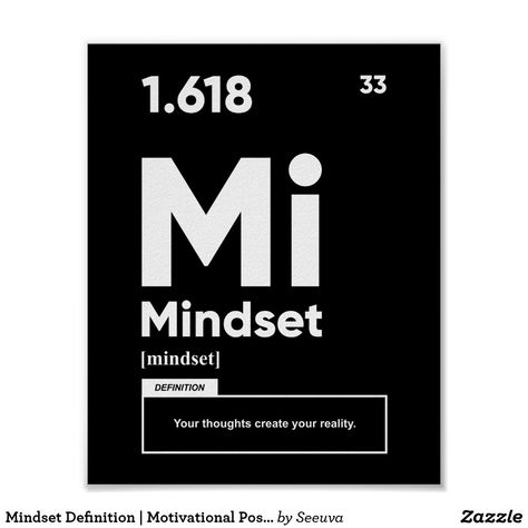 Mindset Definition | Motivational Poster Mindset Definition, Pharmacy Decor, Modern Quotes, Motivational Decor, Create Reality, Scratch Paper, Motivational Poster, Gifts For Office, Corner Designs