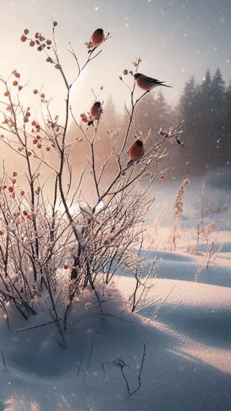 Winter Reference Photo, Winter Images Nature, Winter Scenes Photography, Winter Nature Aesthetic, Snow Pictures Aesthetic, Snow Day Pictures, January Landscape, Winter Bird Painting, Winter Nature Photography