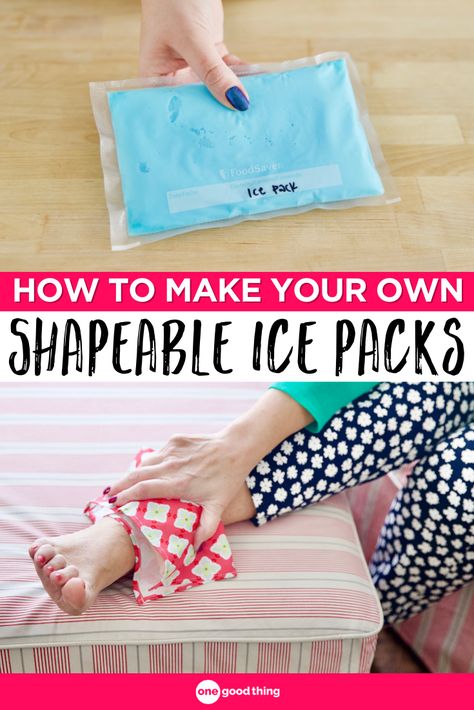 Diy Hot Pack, Flexible Ice Pack Diy, Diy Cold Pack, Cold Packs Diy How To Make, How To Make An Ice Pack, Diy Ice Packs For Injuries, Home Made Ice Pack, Ice Packs With Alcohol, Homemade Ice Pack Gel