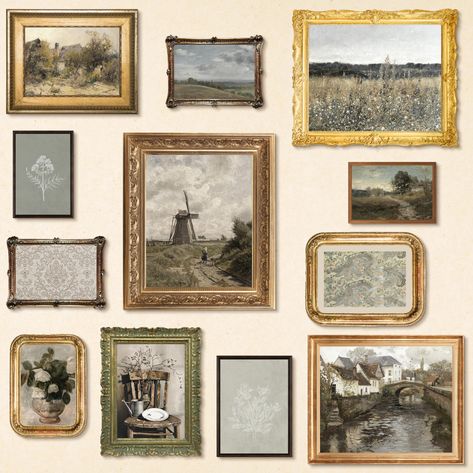 PRICES MAY VARY. Charming Farmhouse Style: Elevate your space with our modern farmhouse wall decor, blending rustic farmhouse decor with vintage french decor and landscape painting. Each piece features vintage farmhouse decor elements like farmhouse painting and vintage prints, perfect for any room. Versatile Set Includes: This collection includes 3 large 8x10", 4 medium 5x7", and 5 small 4x6" pieces, offering a rich mix of farmhouse art, rustic farmhouse wall decor, and vintage wall decor, idea Poppy Field Painting, Wildflower Decor, Vintage Wall Art Prints, Farmhouse Pictures, Picture Gallery Wall, Antique Wall Decor, Vintage French Country, Antique Pictures, Gallery Wall Prints