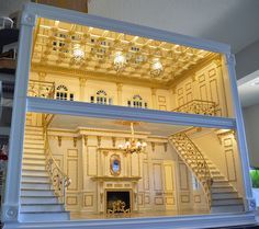 Mansion Villa, Miniature Rooms, Tiny World, 1 6 Scale, Palace Hotel, Entry Hall, Barbie House, Miniature Houses, Miniature Crafts