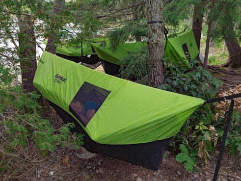 Helsdon Outdoors - The Helsdon Hammock Tent Camping Hammock Tent, Hammock Camping Gear, Sleeping Tent, Camping Things, Tree Tent, Rv Homes, Camping Hammock, Hammock Tent, Ultralight Backpacking